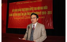 Hội nghị quán triệt Nghị quyết Đại hội Đảng bộ tỉnh Nghệ An lần thứ XVII, nhiệm kỳ 2010-2015