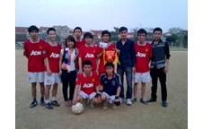 Giải bóng đá nam Liên chi hội sinh viên Khoa Toán năm 2012 thành công tốt đẹp