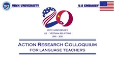 Trường Đại học Vinh phối hợp với Đại sứ quán Hoa Kỳ tại Việt Nam tổ chức chuỗi hội thảo, tập huấn về Phương pháp nghiên cứu thực tiễn giảng dạy tiếng Anh